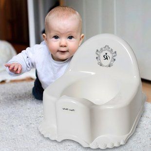 Горшок пластиковый крепкий "ЕСО-Royal" (Бело-черный) Tega Baby/RL-007-103-C/(SB) 03k20p026 фото