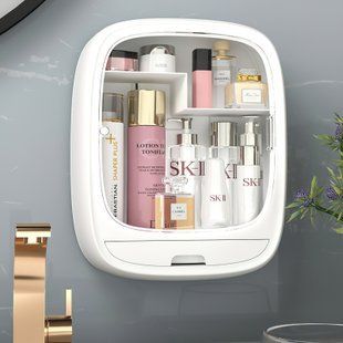Настінний органайзер для зберігання косметики Wall-Mounted cosmetic case (325 x 270 x 110 мм) (237) 07k04p076 фото
