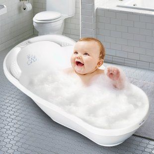 Ванна для немовлят 92 см. "Зайчик" зі зливом і термометром (Білий) Tega Baby/KR-011-103/(SB) 03k20p007 фото