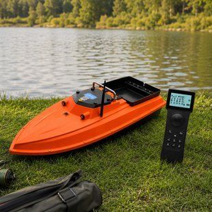 Прикормочний кораблик D80 з GPS 99 точок 1 бункер 3 кг швидкість до 30 км/год 60000 мАч, Помаранчевий (SF) 02k04p602v3 фото