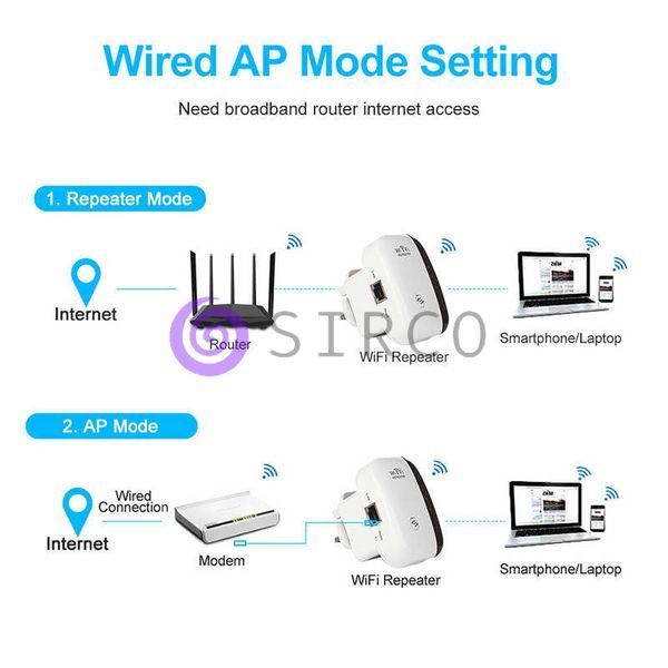 Бездротовий Wi-Fi репитер розширювач діапазону Wi-Fi мережі / Підсилювач Wi-Fi (WF-09) 11k06p052 фото