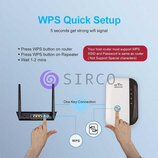 Бездротовий Wi-Fi репитер розширювач діапазону Wi-Fi мережі / Підсилювач Wi-Fi (WF-09) 11k06p052 фото
