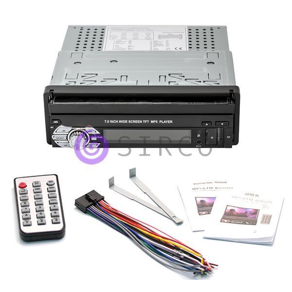 Автомобільна Bluetooth автомагнітола у машину з висувним екраном SWM 9601G Car Stereo (205) 04k05p026 фото