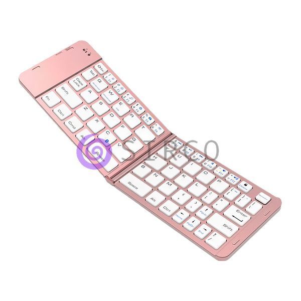 Беспроводная складная миниклавиатура Bluetooth 180mAh Розовая/VEN0329/626 11k07p018v2 фото