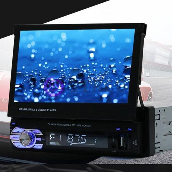 Автомобільна Bluetooth автомагнітола у машину з висувним екраном SWM 9601G Car Stereo (205) 04k05p026 фото