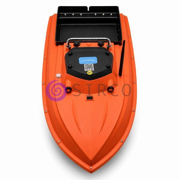 Прикормочний кораблик D80 з GPS 99 точок 1 бункер 3 кг швидкість до 30 км/год 60000 мАч, Помаранчевий (SF) 02k04p602v3 фото