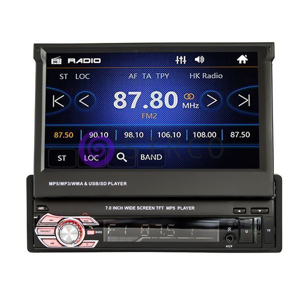 Автомобільна Bluetooth автомагнітола у машину з висувним екраном SWM 9601G Car Stereo (205) 04k05p026 фото