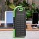 УМБ Power Bank ViaKing DDES500 с солнечной панелью и LED-фонарь 5 000 mAh Зеленый/H-11 11k12p007v3 фото 1