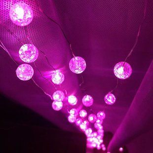 Новогодняя гирлянда Штора 100 Led розовая 2.8 х 1 м (прозрачный провод) 12k01p118 фото