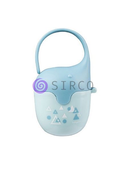 Футляр для зберігання дитячої пустушки Babyono Natural nursing "Слоник" Блакитний (529/02) (SB) 03k17p291v1 фото