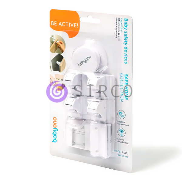 Магнитные защитные замки для ящиков 4шт BabyOno (946) (SB) 03k17p239 фото