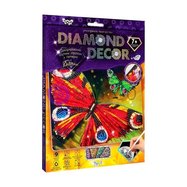 Набір для дитячої творчості "Алмазна картина" DIAMOND DECOR Метелики (IGR24) 03k12p075 фото