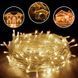 Новогодняя гирлянда прозрачный провод XMAS Теплый белый нить 200 LED (15 метров) 12k01p003v1 фото 1