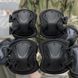 Тактичні армійські наколінники, нарукавники Чорні Комплект 02k03p022v3 фото 1