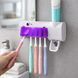 УФ стерилізатор тримач для зубних щіток та дозатор зубної пасти BRUSH STERILIZER настінний USB (Х11/0408) 01k01p235 фото 1