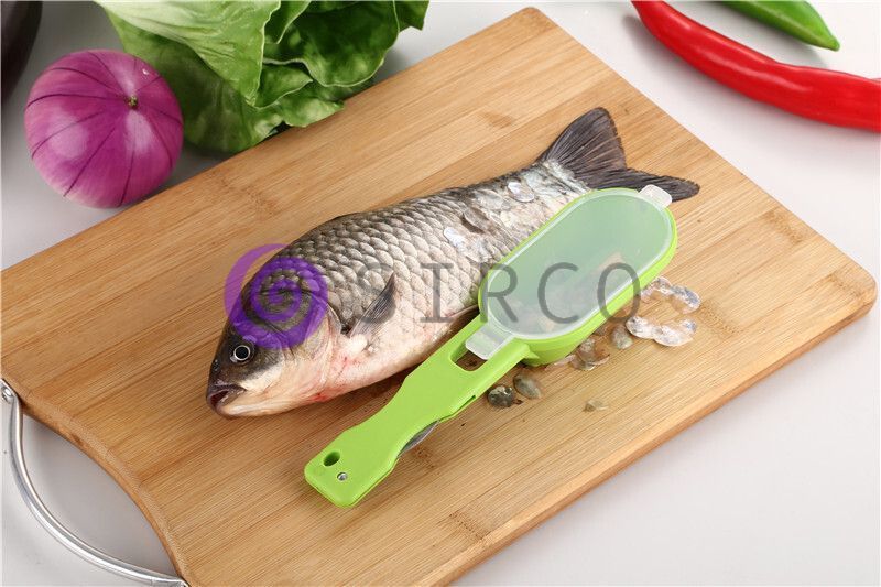 Рибочистка з контейнером для луски для швидкого очищення риби Killing-fish knife (в асортименті) (205) 10k10p148 фото