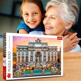 Пазлы живописные &ndash; (500 эл.) &ndash; "Фонтан Треви: Рим" 37292/ Trefl (SB) 03k19p183 фото