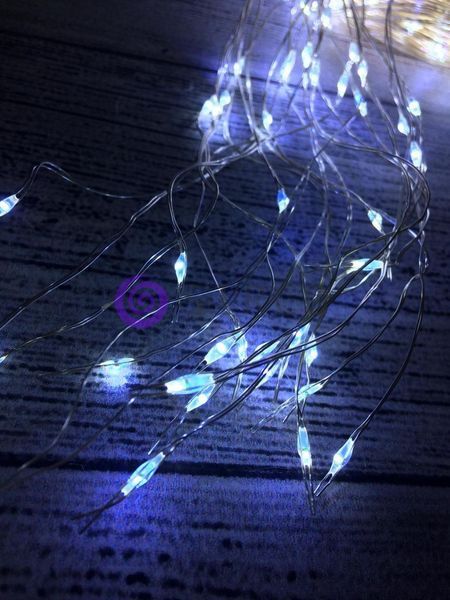 Новорічна гірлянда "Кінський хвіст" 600 LED: 20 ліній по 3 м, 30 діодів / нитка, холодний білий 12k01p010v1 фото