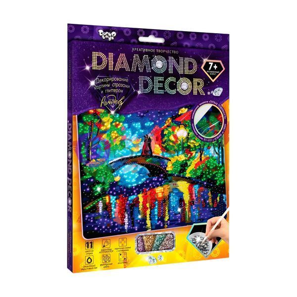 Набір для дитячої творчості "Діамантова картина" DIAMOND DECOR Рандеву (IGR24) 03k12p076 фото