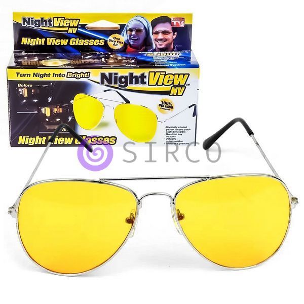 Антибликовые очки ночного видения Night View Glasses, очки антифары, Желтый (ЖЯ) 04k03p076 фото