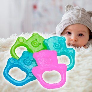 Детский охлаждающий прорезыватель для зубов с гелем "Медведик" Babyono (1013) (SB) 03k17p340 фото