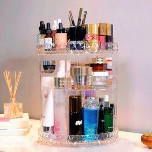 Органайзер для косметики 360 прозорий Cosmetic Storage Box RackCX-288, що обертається. 07k04p036 фото