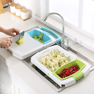 Кухонная разделочная доска на раковину Dish washing 3в1 (212) 10k10p024 фото