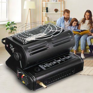 Портативний газовий обігрівач-плита 2в1 Yanchuan YC 808B 01k07p047 фото