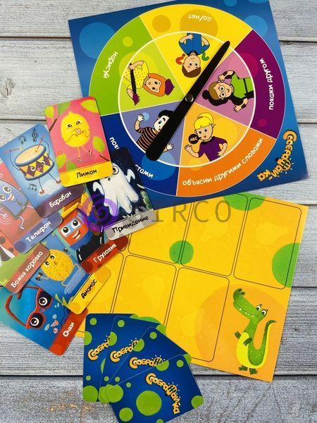 Детская развивающая настольная карточная игра Danko Toys "Соображай-ка" на русском (IGR24) 03k02p025 фото