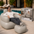Надувне крісло з пуфиком для ніг Bestway Comfi Cube Lounger 75137 107&times;99&times;80 см Сірий 02k10p510v1 фото