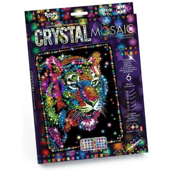 Дитячий набір для творчості мозаїка із кристалів Danko Toys "Crystal Mosaic" (IGR24) 03k12p032 фото