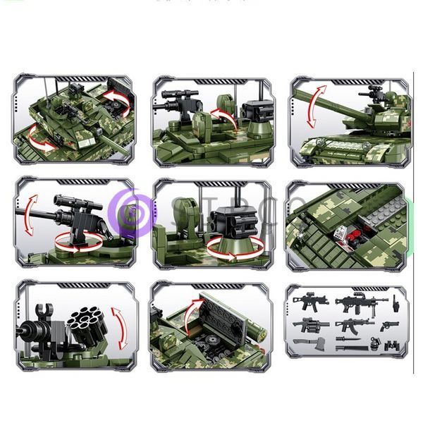 Детский конструктор LWCK боевой танк Тип Type 99A 90001 945 деталей (593) 03k03p002 фото