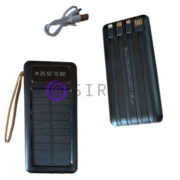 УМБ PowerBank ViaKing T35519 20 000 mАh солнечная батарея черный/H-3 11k12p016v3 фото