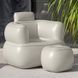 Надувне крісло з пуфиком для ніг Bestway Comfi Cube Lounger 75137 107&times;99&times;80 см Сірий 02k10p510v1 фото 6