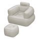 Надувне крісло з пуфиком для ніг Bestway Comfi Cube Lounger 75137 107&times;99&times;80 см Сірий 02k10p510v1 фото 2