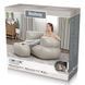 Надувне крісло з пуфиком для ніг Bestway Comfi Cube Lounger 75137 107&times;99&times;80 см Сірий 02k10p510v1 фото 8