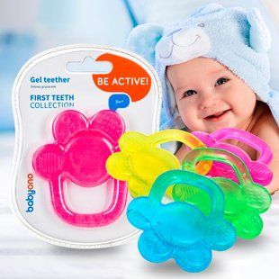 Детский охлаждающий прорезыватель для зубов с гелем "Цветочек" Babyono (1018) (SB) 03k17p341 фото