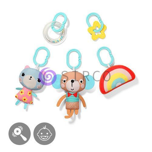 Дитячий килимок з аркою та підвіскою BabyOno "Лісові друзі" 90x52 см (1520) (SB) 03k17p437 фото
