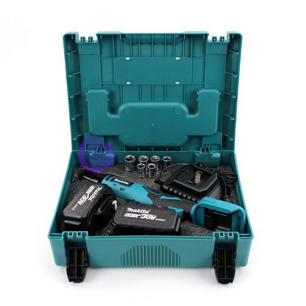 Угловой аккумуляторный гайковерт Makita WR100DZ (36V, 5AH) 2 аккумулятора, в кейсе 04k02p347 фото