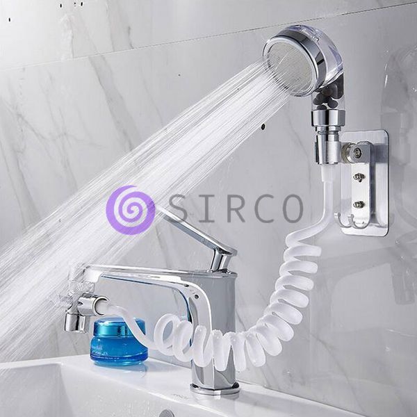 Душевая система на умывальник с переключателем на смеситель Modified Faucet With external Shower (212) 01k05p014 фото