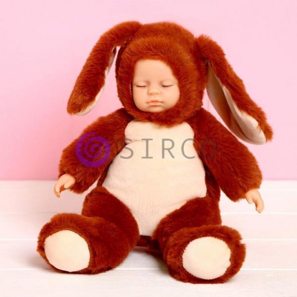 Детская игрушка пупс в костюме зайчика "Lovely Baby" 29х24 см (30/1) 03k09p075 фото