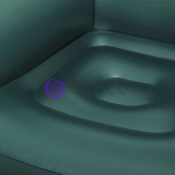 Надувне крісло з пуфиком для ніг Bestway Comfi Cube Lounger 75137 107&times;99&times;80 см Зелени 02k10p510v2 фото