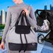 Сумка-рюкзак для мам на детскую тележку с матрасиком для пеленания "BabyOno" UpTown Серая (1501/03) (SB) 03k17p231v1 фото 1