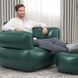 Надувне крісло з пуфиком для ніг Bestway Comfi Cube Lounger 75137 107&times;99&times;80 см Зелени 02k10p510v2 фото 4