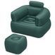 Надувне крісло з пуфиком для ніг Bestway Comfi Cube Lounger 75137 107&times;99&times;80 см Зелени 02k10p510v2 фото 2