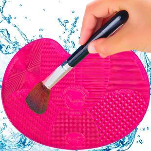 Силіконовий Килимок для миття косметичних кистей Brush Spa (рожевий)/626 07k04p032 фото