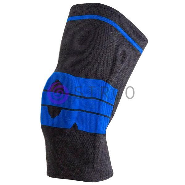 Компрессионный наколенник с силиконовой вставкой Knee Support, бандаж для колена, Черно-синий размер L (ЖЯ) 06k03p078v3 фото