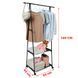 Универсальная прочная напольная передвижная вешалка для одежды Coat Rack чорный (YH6601) 01k04p042v2 фото 5