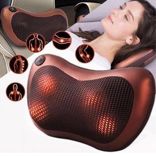 Массажная роликовая подушка с инфракрасным подогревом Massage Pillow 06k01p012v1 фото