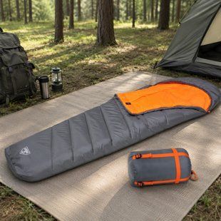 Туристичний спальник Bestway 68103 кокон сірий 230&times;80&times;60 см, температура до -11&deg;C, 250 г/м&sup2; (LM) 02k02p132v1 фото